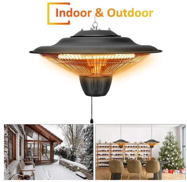 Wall mounted electric heater