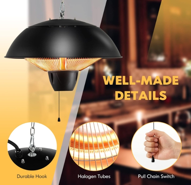 Waterproof heating table IP44