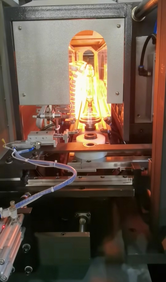 Water bottle preform infrared preheat